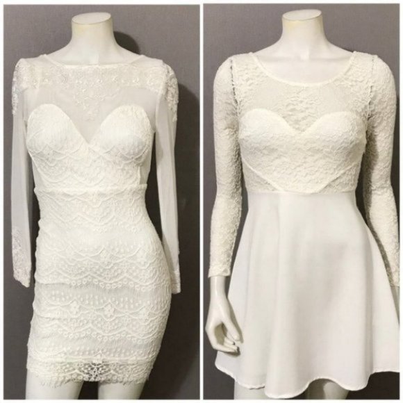 Xenia Boutique | Ivory Lace Mini Dress Bundle | XS - Picture 8 of 8